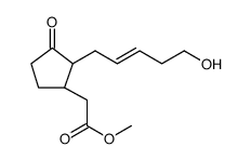 Cyclopentaneacetic acid, 2-(5-hydroxy-2-penten-1-yl)-3-oxo-, methyl ester Structure