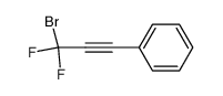 (3-bromo-3,3-difluoroprop-1-yn-1-yl)benzene结构式