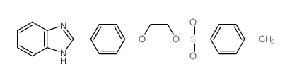 2-[4-[2-(4-methylphenyl)sulfonyloxyethoxy]phenyl]-1H-benzoimidazole结构式