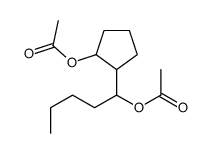 1-(2-acetoxycyclopentyl)pentyl acetate structure