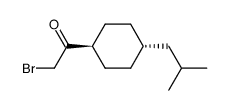 2-bromo-1-(trans-4-isobutylcyclohexyl)-1-ethanone结构式