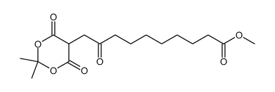 2,2-dimethyl-4,6-dioxo-5-(2-oxo-9-carbomethoxynonyl)-1,3-dioxane Structure