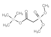 (2-三甲基甲硅烷基氧基羰基乙基)磷酸二甲酯结构式
