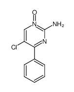 5-chloro-2-amino-4-phenylpyrimidine 1-oxide Structure