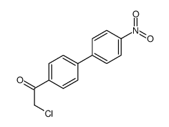2-氯-1-(4-硝基-[1,1-联苯]-4-基)乙酮结构式