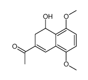 1-(4-hydroxy-5,8-dimethoxy-3,4-dihydronaphthalen-2-yl)ethanone结构式