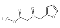 2-[(2-呋喃甲基)亚磺酰基]乙酸甲酯结构式