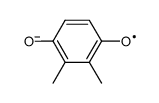 2,3-dimethyl-1,4-benzoquinone radical anion结构式