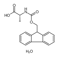 N-(芴甲氧羰基)-D-丙氨酸水合物结构式