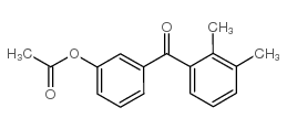3-ACETOXY-2',3'-DIMETHYLBENZOPHENONE Structure