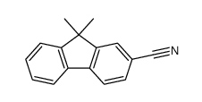 9,9-二甲基-9H-芴-2-腈结构式