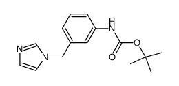 1-(1H-imidazol-1-yl)-1-[3-[(tert-butoxycarbonyl)amino]phenyl]-methane结构式
