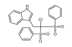 3-[2,2-bis(benzenesulfonyl)-2-chloroethyl]-1H-indole Structure