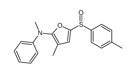 N,3-dimethyl-5-(4-methylphenyl)sulfinyl-N-phenylfuran-2-amine结构式