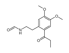 N-[2-(4,5-dimethoxy-2-propionylphenyl)ethyl]formamide结构式
