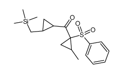 (2-methyl-1-(phenylsulfonyl)cyclopropyl)(2-((trimethylsilyl)methyl)cyclopropyl)methanone Structure