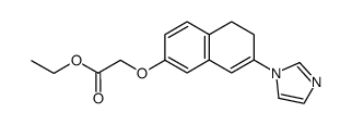 ethyl (5,6-dihydro-7-(1H-imidazol-1-yl)-2-naphthalenyl)oxyacetate结构式
