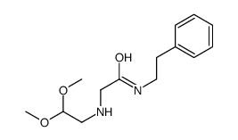 2-(2,2-dimethoxyethylamino)-N-(2-phenylethyl)acetamide结构式