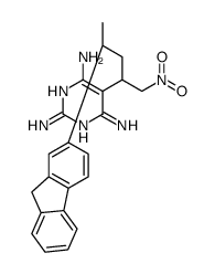 5-[4-(9H-fluoren-2-yl)-1-nitropentan-2-yl]pyrimidine-2,4,6-triamine结构式