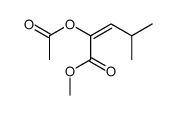 methyl 2-acetyloxy-4-methylpent-2-enoate结构式
