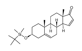3β-(tert-butyldimethylsilyloxy)androsta-5,15-dien-17-one Structure