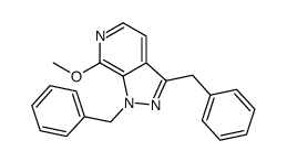1,3-dibenzyl-7-methoxypyrazolo[3,4-c]pyridine Structure