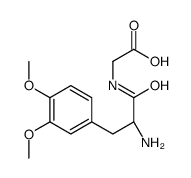 2-[[(2S)-2-amino-3-(3,4-dimethoxyphenyl)propanoyl]amino]acetic acid结构式