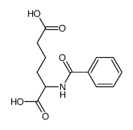 (R,S)-N-benzoyl-2-aminoadipic acid Structure