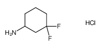 3,3-difluorocyclohexanamine hydrochloride Structure
