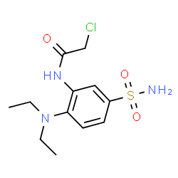 N-[5-(氨基磺酰基)-2-(二乙基氨基)苯基]-2-氯乙酰胺结构式