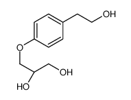 (2R)-3-[4-(2-hydroxyethyl)phenoxy]propane-1,2-diol结构式