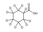 Cyclohexanecarboxylic acid-d11 Structure