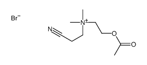 2-acetyloxyethyl-(2-cyanoethyl)-dimethylazanium,bromide Structure