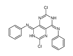 2,6-dichloro-4-N,8-N-diphenylpyrimido[5,4-d]pyrimidine-4,8-diamine结构式