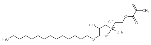 [2-hydroxy-3-(tetradecyloxy)propyl]dimethyl[2-[(2-methyl-1-oxoallyl)oxy]ethyl]ammonium chloride Structure