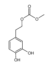 2-(3',4'-dihydroxyphenyl)ethyl methyl carbonate结构式