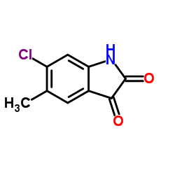 6-Chloro-5-methyl-1H-indole-2,3-dione structure