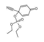 diethyl 1-cyano-4-oxocyclohexa-2,5-dienyl phosphate Structure