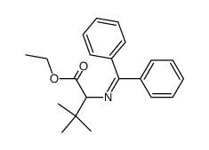 ethyl 2-((diphenylmethylene)amino)-3,3-dimethylbutanoate Structure