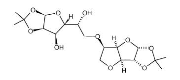 3,6-anhydro-1,2-O-isopropylidene-5-O-(1,2-O-isopropylidene-α-D-allofuranos-6-yl)-α-D-glucofuranose结构式