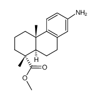 methyl 13-amino-deisopropyldehydroabietate结构式