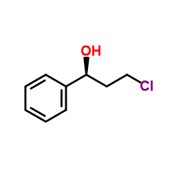 (S)-(-)-3-氯-1-苯基-1-丙醇结构式
