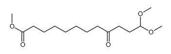 methyl 12,12-dimethoxy-9-oxododecanoate结构式