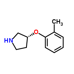 (3R)-3-(2-Methylphenoxy)pyrrolidine Structure