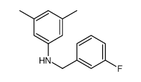 3,5-Dimethyl-N-(3-fluorobenzyl)aniline Structure