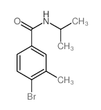 N-异丙基-4-溴-3-甲基苯甲酰胺结构式
