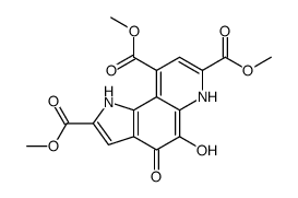 trimethyl 5-hydroxy-4-oxo-1,6-dihydropyrrolo[2,3-f]quinoline-2,7,9-tricarboxylate结构式