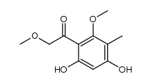 1-(4,6-dihydroxy-2-methoxy-3-methyl-phenyl)-2-methoxy-ethanone Structure