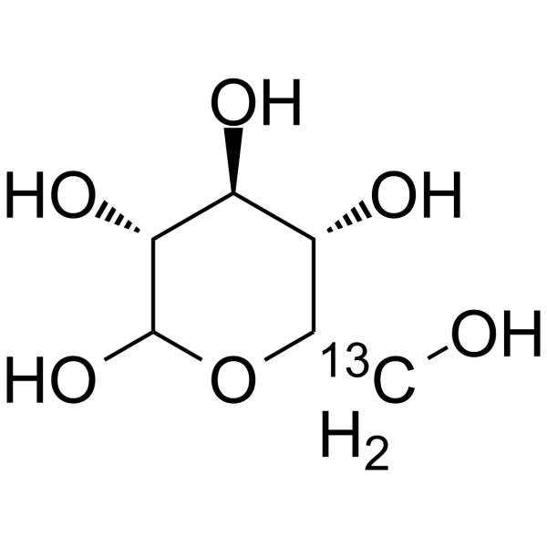 D-葡萄糖-6-13C结构式