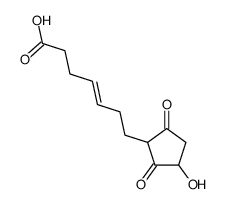 7-(3-hydroxy-2,5-dioxocyclopentyl)hept-4-enoic acid Structure